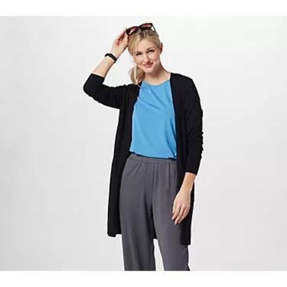 Universal Standard $148 Knee Length Cardigan Black Women’s M NEW